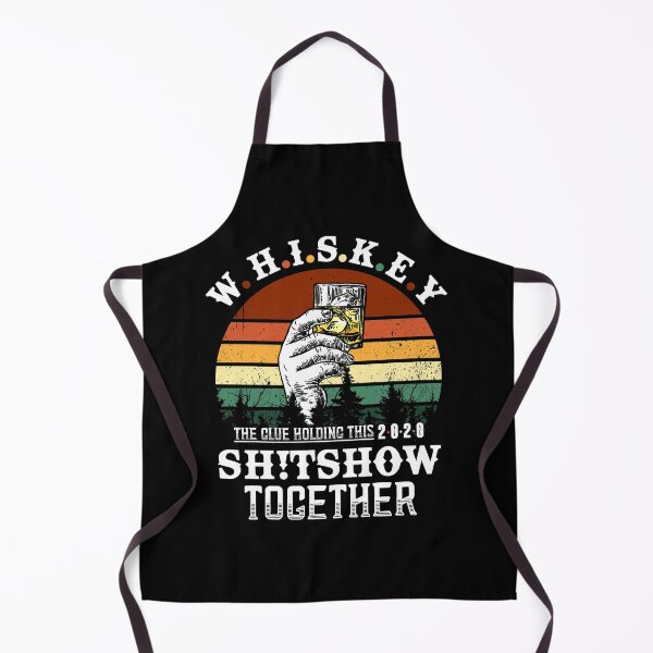 Item preview, Whiskey Definition The Glue Holding This 2020 Shitshow Together Vintage Throwback Sunset with Liquor Glasses designed and sold by Dolphin Graphic.