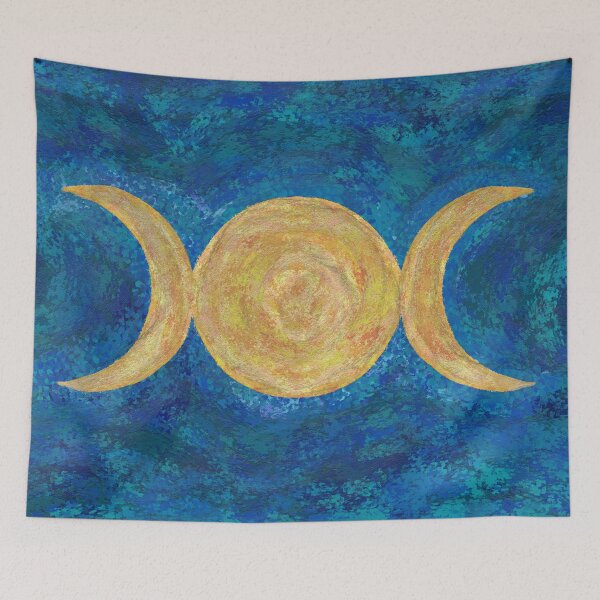 Item preview, Triple Moon - Impasto designed and sold by k9printart.