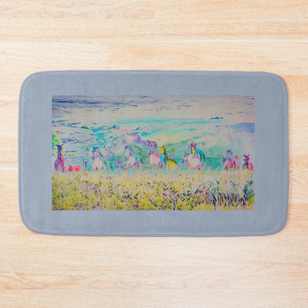 Item preview, Vibrant Wild Horse Stampede designed and sold by BerryvineImage.