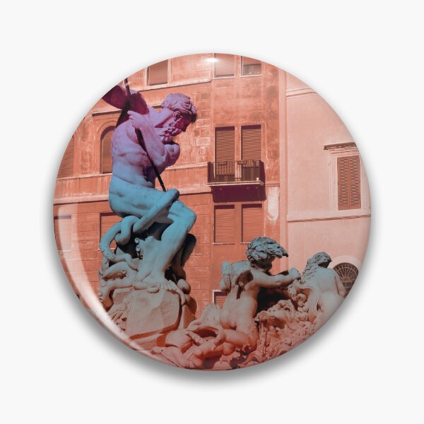 Item preview,  Neptune Fountain Statue - pink, purple, blue, Italy designed and sold by MoClan-Graphics.