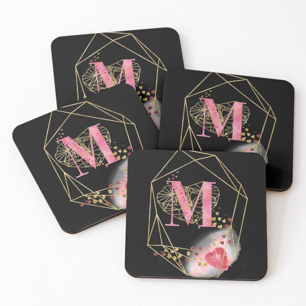 Item preview, Pink Gold Monogram M designed and sold by ElenaDanilo.