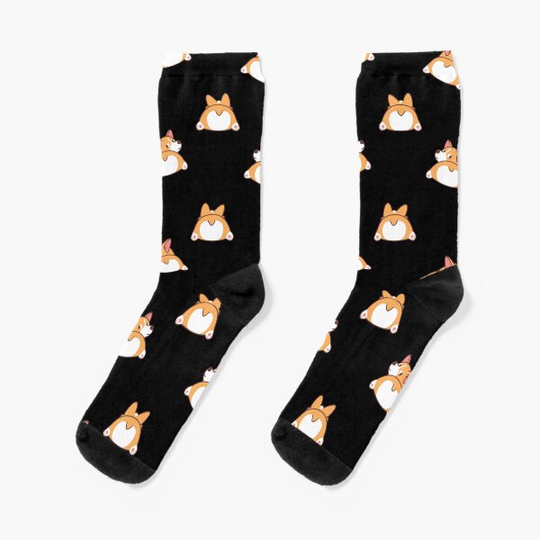 Item preview, Funny Cute Corgi Butt Pattern dark designed and sold by amasor3.
