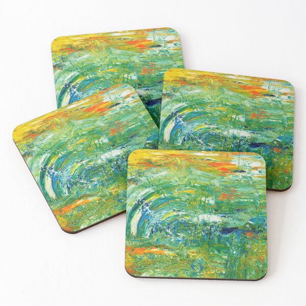 Item preview, Scratch impressions - green, yellow, blue designed and sold by Psychopeeet.
