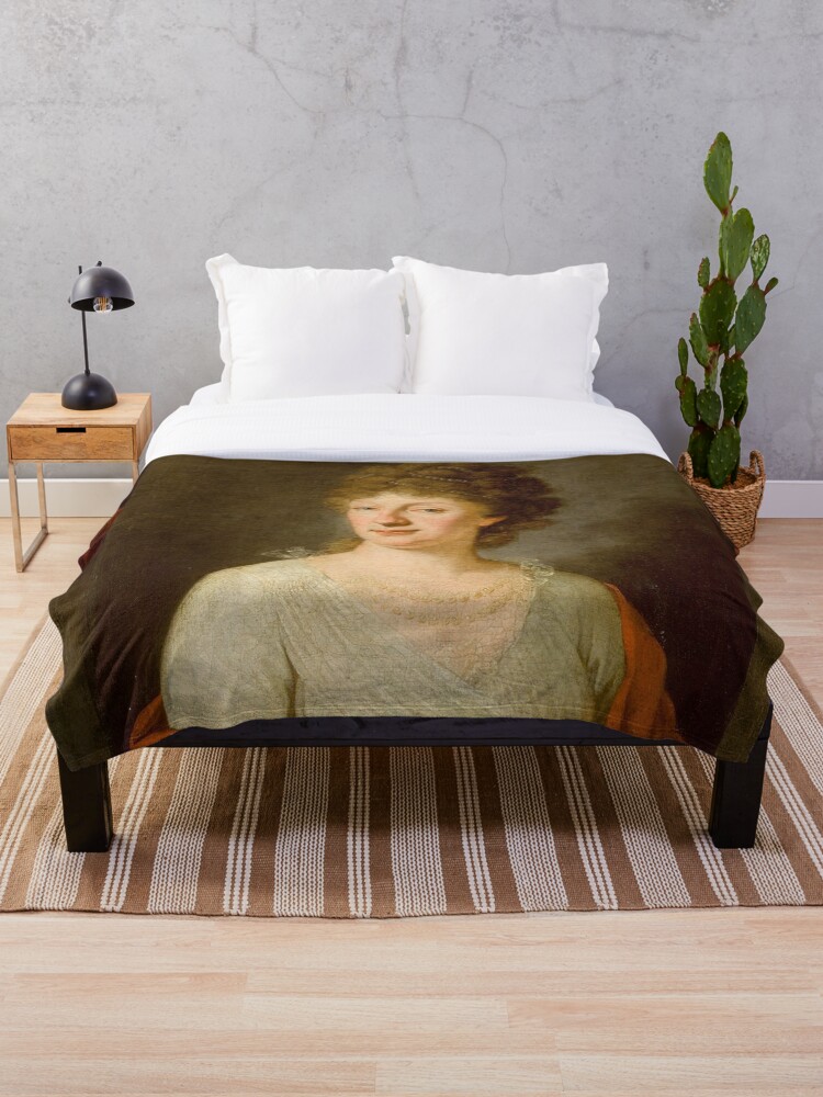 Aperçu 1 sur 6. Plaid avec l'œuvre European royal lady vintage portrait créée et vendue par Geekimpact.