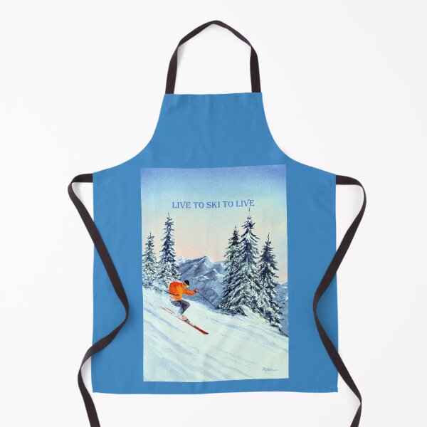 Item preview, LIVE TO SKI TO LIVE - With Blue Banner designed and sold by William Holkham.