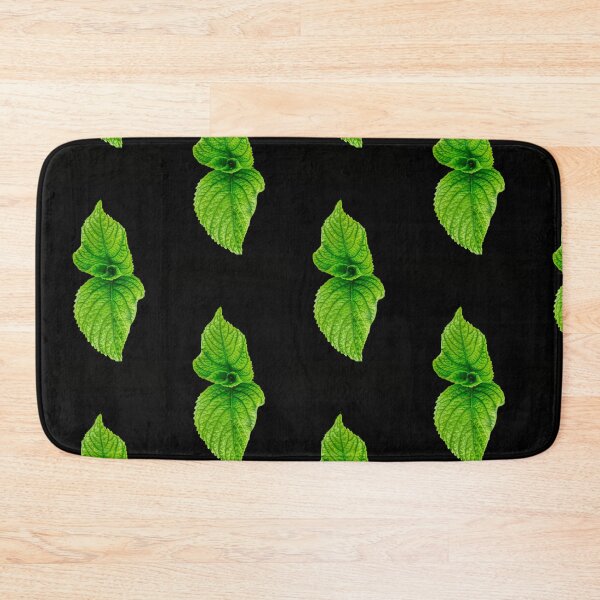 Item preview, Reslitic Fresh Mint Leaf With Black Backgrounds designed and sold by StheticStop.
