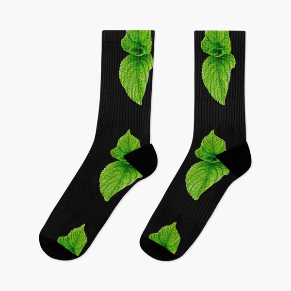 Item preview, Reslitic Fresh Mint Leaf With Black Backgrounds designed and sold by StheticStop.