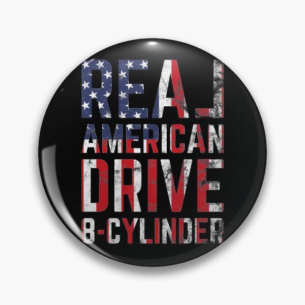 Item preview, Real American 8-cylinder V8 USA Flag Muscle Car Patriotism designed and sold by RJ-Art.