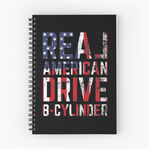 Item preview, Real American 8-cylinder V8 USA Flag Muscle Car Patriotism designed and sold by RJ-Art.