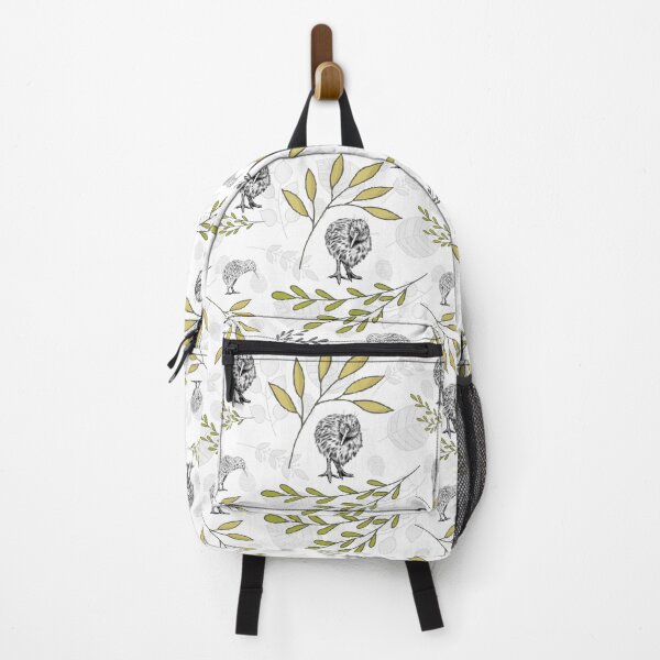 Item preview, New Zealand Kiwi Bird Floral - White designed and sold by Tara Slater.