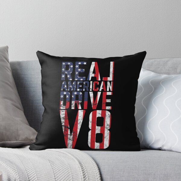 Item preview, Real American 8-cylinder V8 USA Flag Muscle Car Patriotism designed and sold by RJ-Art.