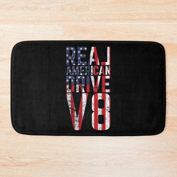 Item preview, Real American 8-cylinder V8 USA Flag Muscle Car Patriotism designed and sold by RJ-Art.