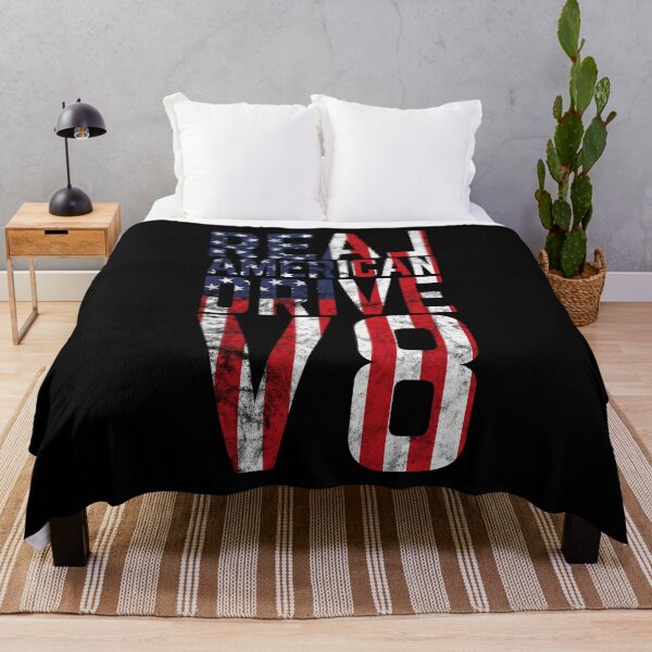 Item preview, Real American 8-cylinder V8 USA Flag Muscle Car Patriotism designed and sold by RJ-Art.