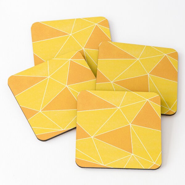 Item preview, What Inspires You? // Orange and Yellow Geometric Pattern White Lines designed and sold by Anna Prendergast.