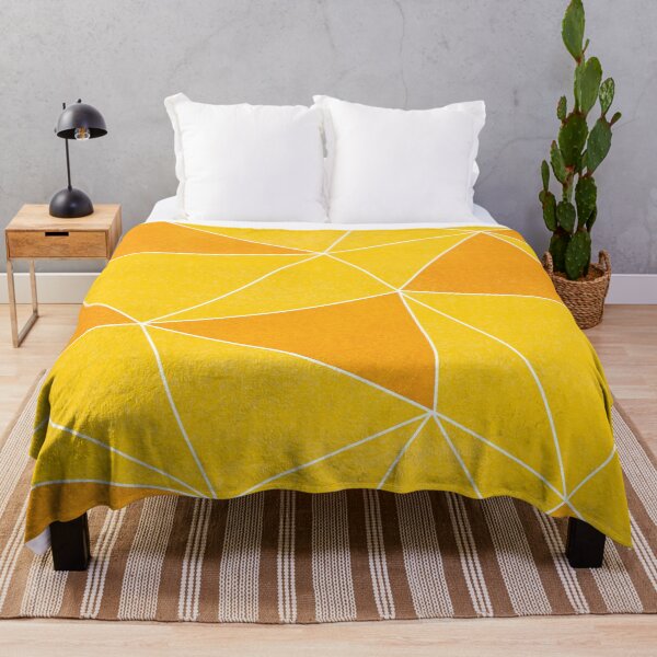 Item preview, What Inspires You? // Orange and Yellow Geometric Pattern White Lines designed and sold by Anna Prendergast.