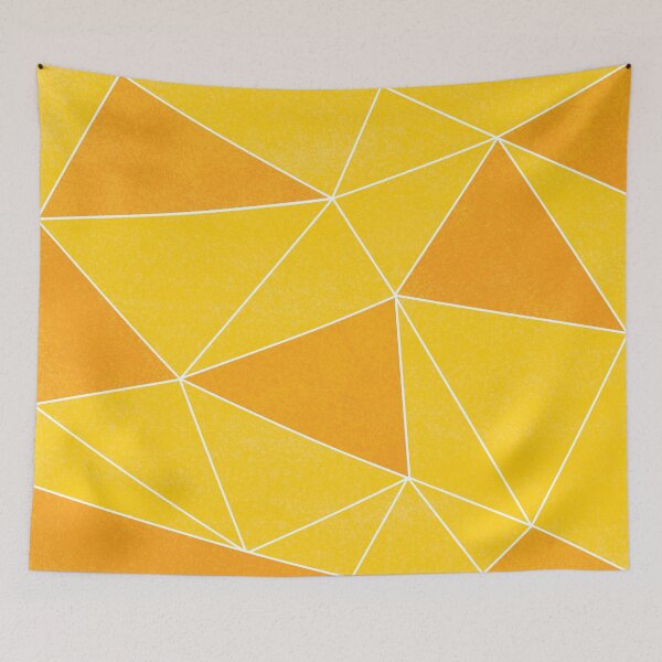 Item preview, What Inspires You? // Orange and Yellow Geometric Pattern White Lines designed and sold by Anna Prendergast.