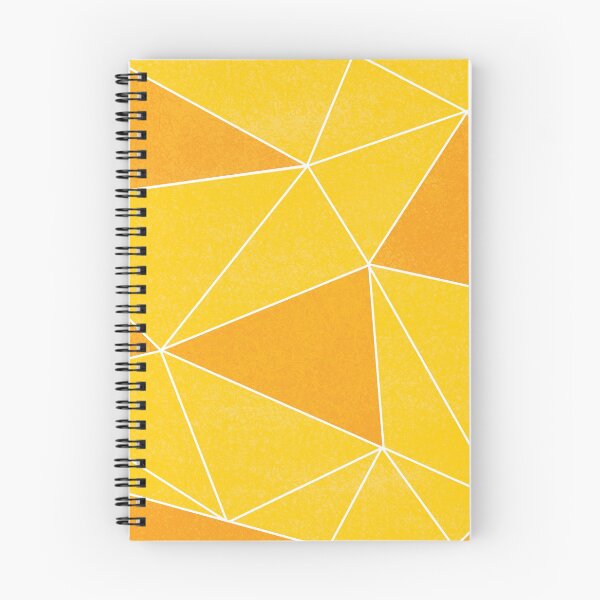 Aperçu de l'œuvre Qu'est-ce qui t'inspire? // Motif géométrique orange et jaune Lignes blanches créée et vendue par Anna Prendergast.
