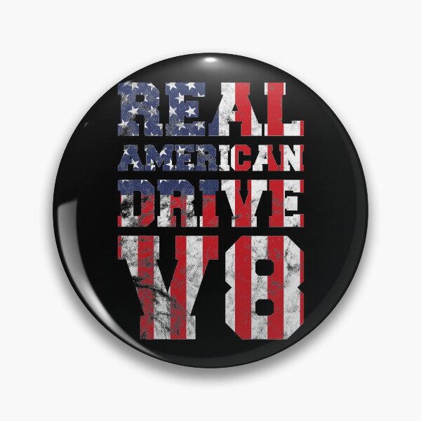 Item preview, Real American 8-cylinder V8 USA Flag Muscle Car Patriotism designed and sold by RJ-Art.