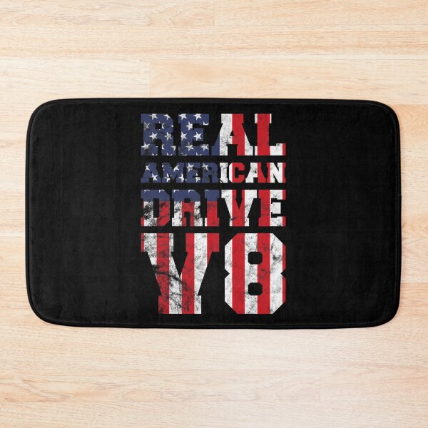 Item preview, Real American 8-cylinder V8 USA Flag Muscle Car Patriotism designed and sold by RJ-Art.