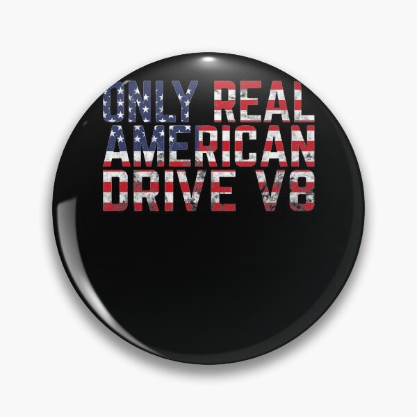 Item preview, Real American 8-cylinder V8 USA Flag Muscle Car Patriotism designed and sold by RJ-Art.