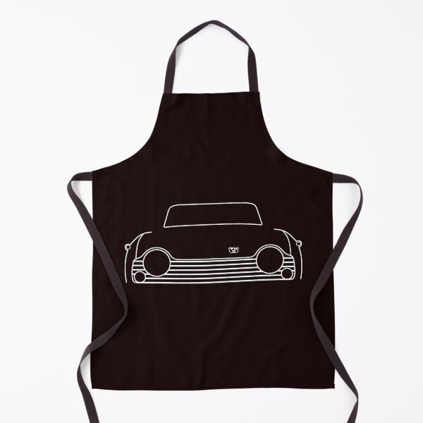 Item preview, Triumph TR5 British classic car outline graphic (white) designed and sold by soitwouldseem.