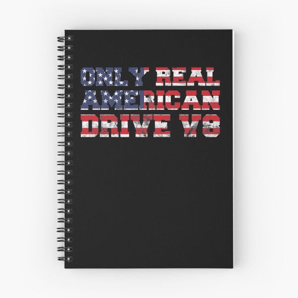 Item preview, Real American 8-cylinder V8 USA Flag Muscle Car Patriotism designed and sold by RJ-Art.
