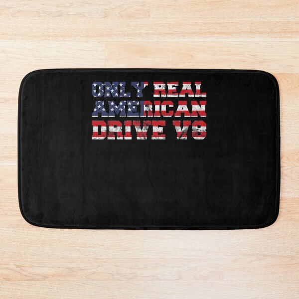 Item preview, Real American 8-cylinder V8 USA Flag Muscle Car Patriotism designed and sold by RJ-Art.
