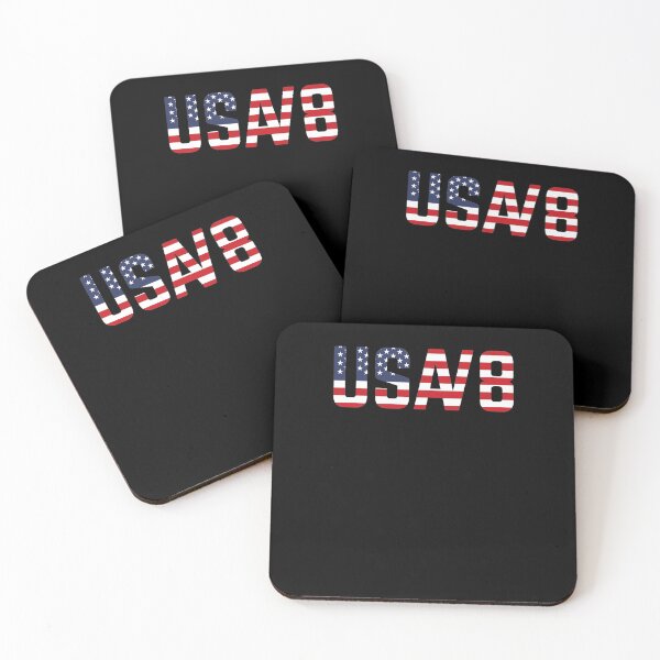 Item preview, Car Engine 8-cylinder V8 Mechanic USA Flag designed and sold by RJ-Art.