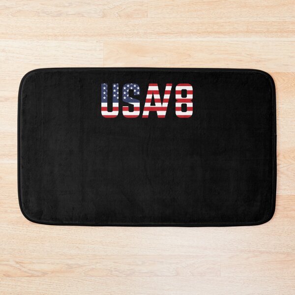 Item preview, Car Engine 8-cylinder V8 Mechanic USA Flag designed and sold by RJ-Art.