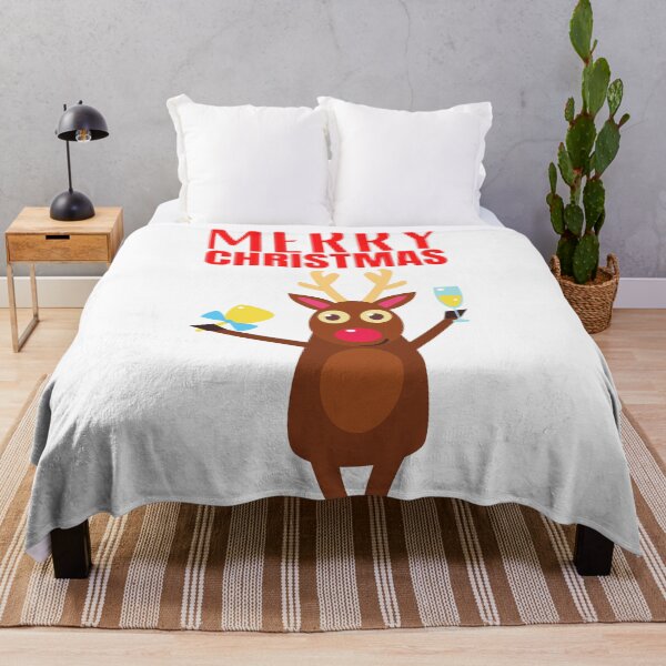 Item preview, Christmas Wine CUTE CHRISTMAS DEER designed and sold by OneTimeEngineer.