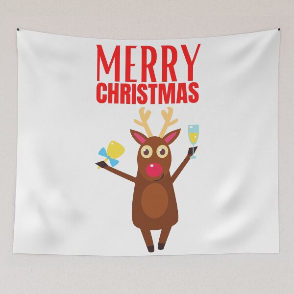 Item preview, Christmas Wine CUTE CHRISTMAS DEER designed and sold by OneTimeEngineer.