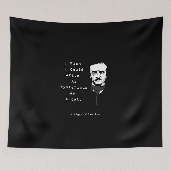 Item preview, Edgar Allan Poe Cat Quote designed and sold by avit1.