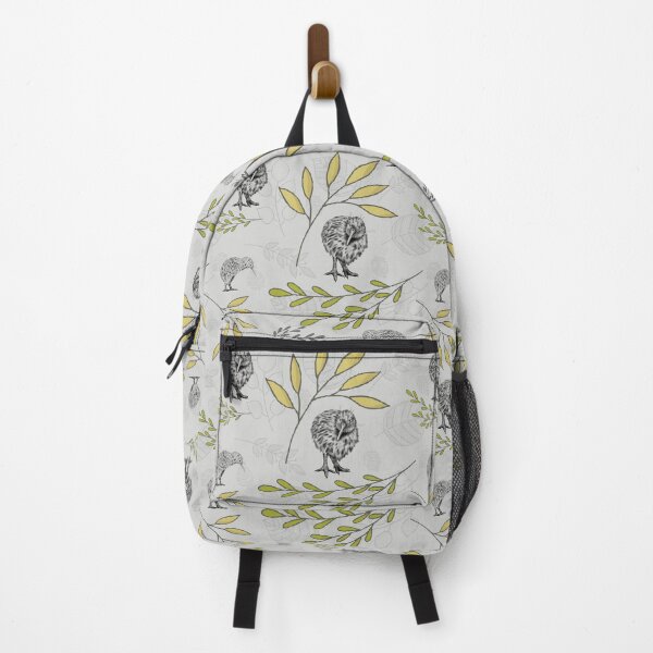 Item preview, New Zealand Kiwi Bird Floral - Grey designed and sold by Tara Slater.
