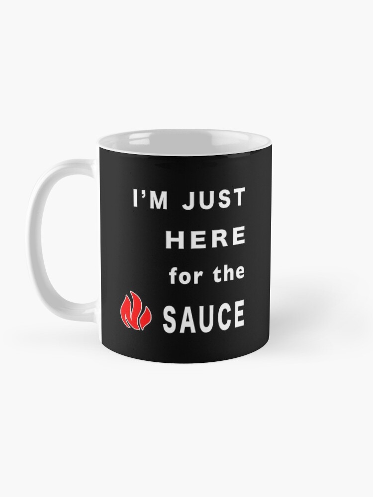 Thumbnail 3 of 6, Coffee Mug, Im Here for the Sauce Spicy Pepper Chicken Wings. designed and sold by maxxexchange.
