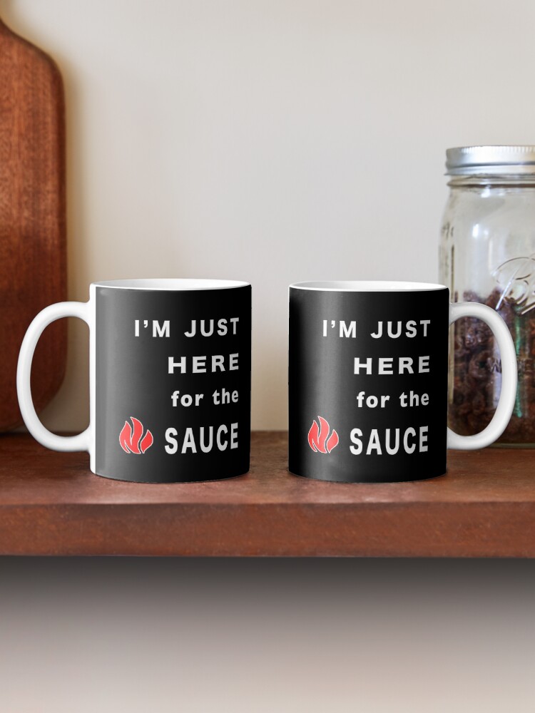 Thumbnail 2 of 6, Coffee Mug, Im Here for the Sauce Spicy Pepper Chicken Wings. designed and sold by maxxexchange.