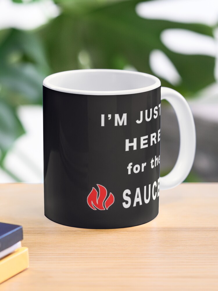 Thumbnail 1 of 6, Coffee Mug, Im Here for the Sauce Spicy Pepper Chicken Wings. designed and sold by maxxexchange.
