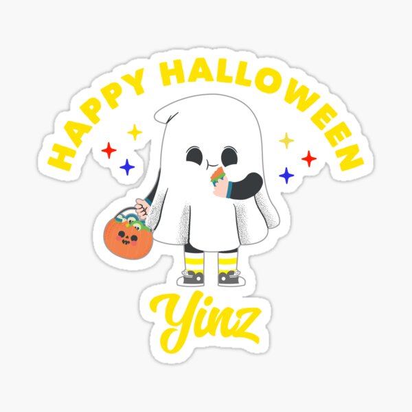 Happy Halloween Yinz Fun Pittsburgh Trick Or Treating Sticker For happy-halloween-yinz-fun-pittsburgh-trick-or-treating-sticker-for
