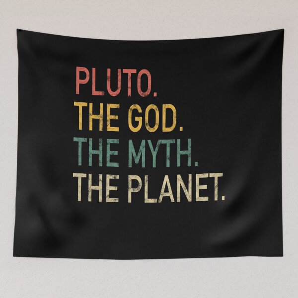 Item preview, Never Forget Pluto Funny Retro Space designed and sold by RJ-Art.