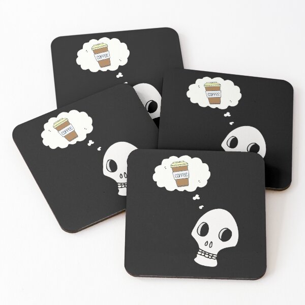Item preview, Skeleton Coffee Lover Halloween design  designed and sold by milkasweet.