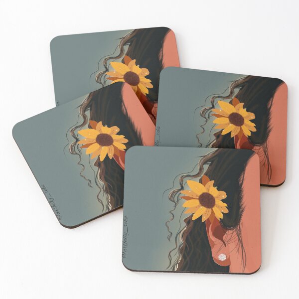 Item preview, GIRL WITH A SUNFLOWER designed and sold by ArtfullyReka.