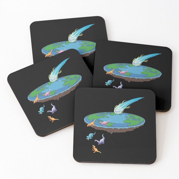 Item preview, Flat Earth dinosaur comet Design designed and sold by yoddel.