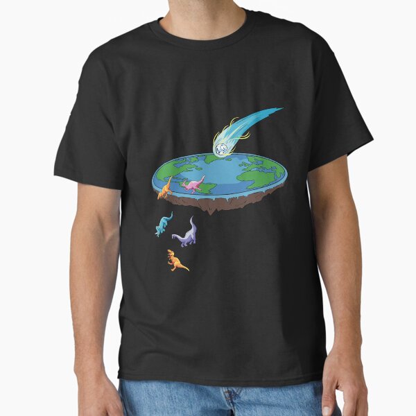 Item preview, Flat Earth dinosaur comet Design designed and sold by yoddel.