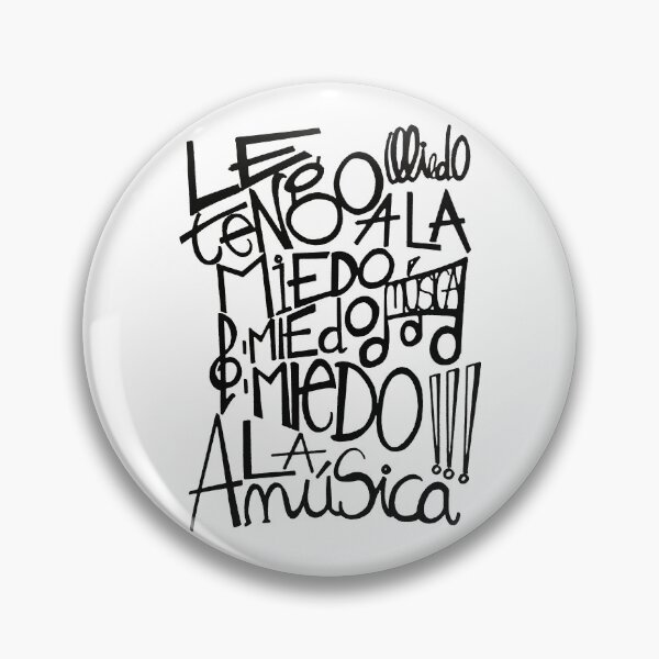 Item preview, Miedo a la musica designed and sold by PabsCellaneous.
