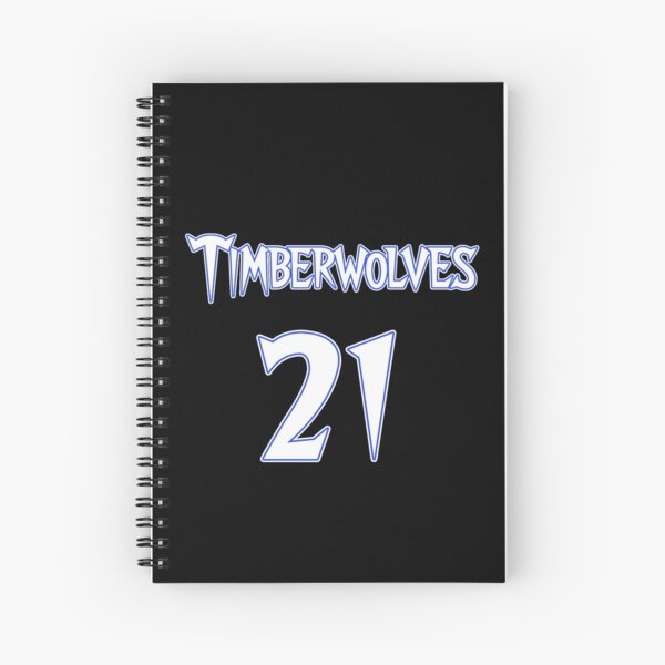 Kevin Garnett Minnesota Timberwolves Jersey Spiral Notebook