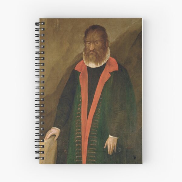 Item preview, Lycantrope Pedro Gonzales the hairy Habsburg  vintage portrait designed and sold by Vintage Designs +.