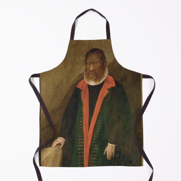 Item preview, Lycantrope Pedro Gonzales the hairy Habsburg vintage portrait designed and sold by Vintage Designs +.