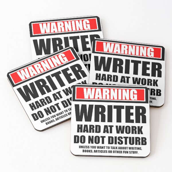 Item preview, Warning Writer Hard At Work Do Not Disturb designed and sold by cmmei.