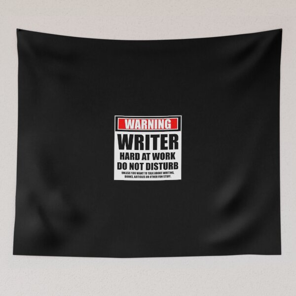 Item preview, Warning Writer Hard At Work Do Not Disturb designed and sold by cmmei.