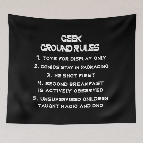 Item preview, Geek House Rules designed and sold by Geek-Nerd-Shop.