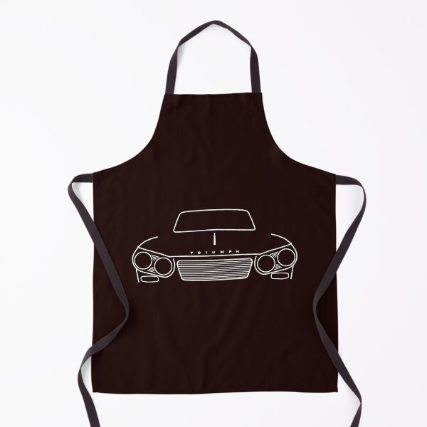 Item preview, Triumph Vitesse 1960s British classic car outline (white) designed and sold by soitwouldseem.